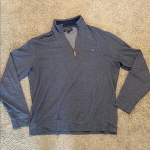 crown & ivy Men’s Heather Navy Quarter-Zip Pullover